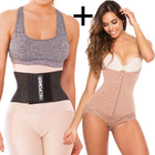 Combo Faja panty Levanta Cola Doble Compresión+Super Afinador de Cintura NEOPOWER