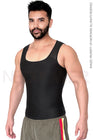 Faja camiseta POWERNET para Hombre (Negro) Invisible y Uso Diario con Aplanador de Abdomen