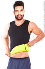 Combo Faja Camiseta Térmica en Neopreno (Negro)  y Osmotex (Negro) Para Hombre Fajas NEOPOWER