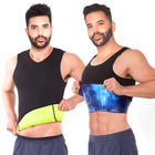 Combo Faja Camiseta Térmica en Neopreno (Negro)  y Osmotex (Negro) Para Hombre Fajas NEOPOWER