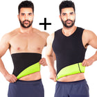 Combo Faja Cami Térmica(Negro)+Cinturilla Térmica (Negro) para Hombre En Neopreno Para Sudar NEOPOWER