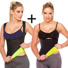 Combo Faja Cami Térmica(Negro)+Cinturilla (Negro) Térmica en Neopreno para Sudar NEOPOWER