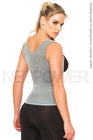Combo Faja cami Térmica (Gris) En Neopreno+Mochila Neopreno NEOPOWER