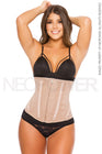 Cinturilla strapless moldeadora y compresión con cierre frontal