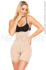 Faja Short Strapless Powernet De Doble Compresión y Cierre Frontal