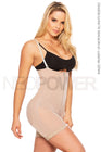 Faja Short Strapless Powernet De Doble Compresión y Cierre Frontal