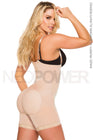 Faja Short Strapless Powernet De Doble Compresión y Cierre Frontal