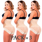 PACK 3. Lencería Modeladora. Uso Diario. Panty Strapless Elaborada En Powernet Beige