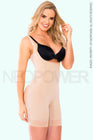 Combo Faja Media Pierna Levanta Cola Powernet doble compresión(Beige)+Super Afinador de Cintura(Negro) NEOPOWER